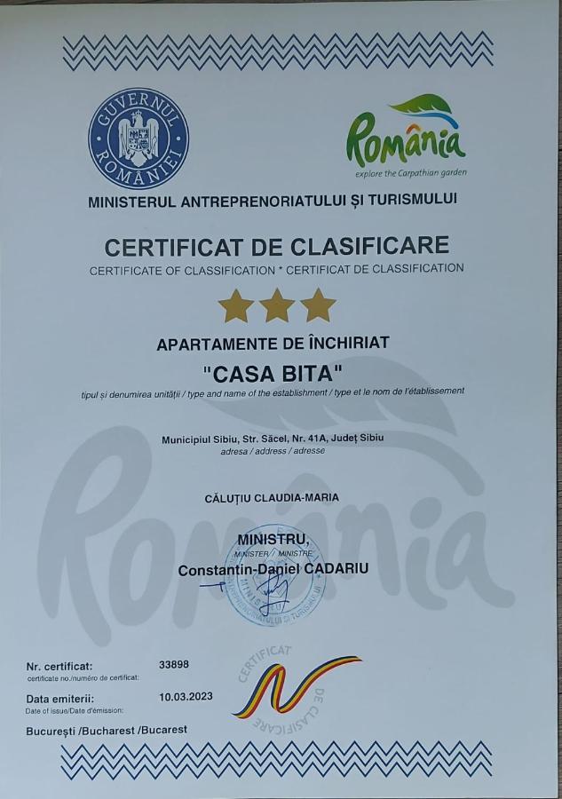 Appartement Casa Bita à Sibiu Extérieur photo